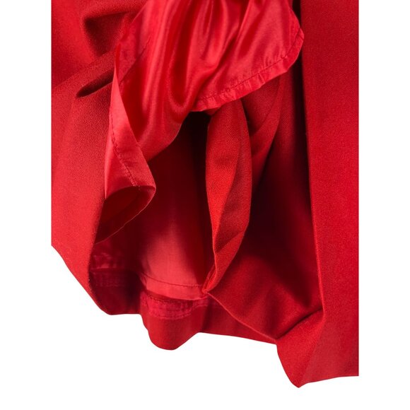 Pendleton Red Wool Midi Skirt, Lined, Back pockets, Back Slit ,Women's 14 Petite - Picture 4 of 5